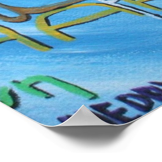 Poster Imprimé "Peace Language" (SSS) (Coin)