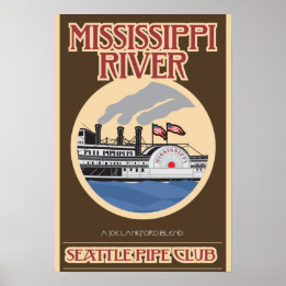 Poster Imprimé Rivière Mississippi