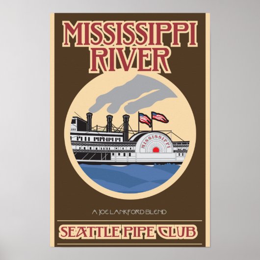 Poster Imprimé Rivière Mississippi (Devant)