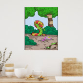 Poster imprimé serpent farci 02 (Cuisine)