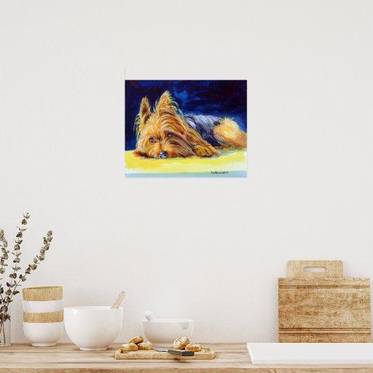 Poster imprimé Yorkshire Terrier (Cuisine)
