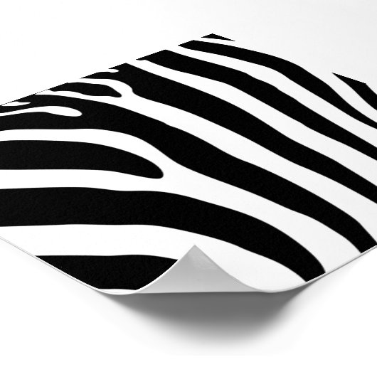 Poster imprimé Zebra (Coin)