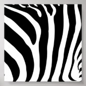 Poster imprimé Zebra (Devant)