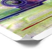 Poster Imprimer 20x16dans Peinture originale Abstraite mo (Coin)