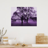 Poster IMPRIMER - 2 gros arbres violets (Cuisine)