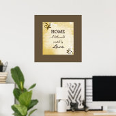 Poster Imprimer - Accueil (Bureau à domicile)