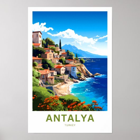 Poster Imprimer Antalya Turquie (Devant)