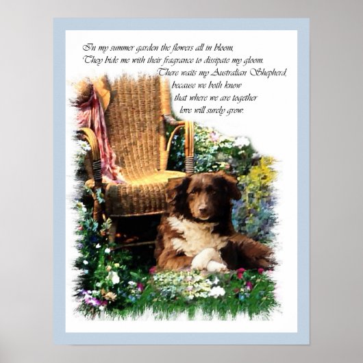 Poster Imprimer Australian Shepherd'Art (Devant)