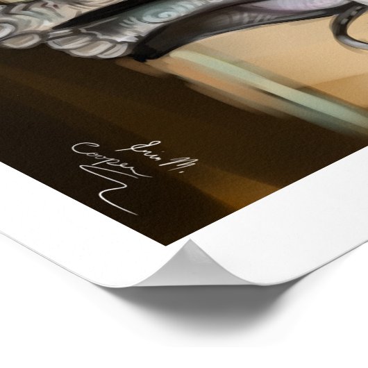 Poster Imprimer Baby Elephant Art (Coin)