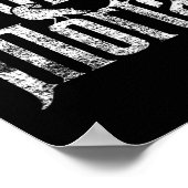 Poster Imprimer blanc noir corbeau moral (Coin)