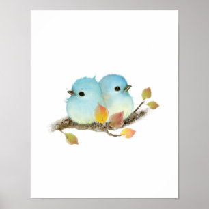 Poster Imprimer Bluebirds