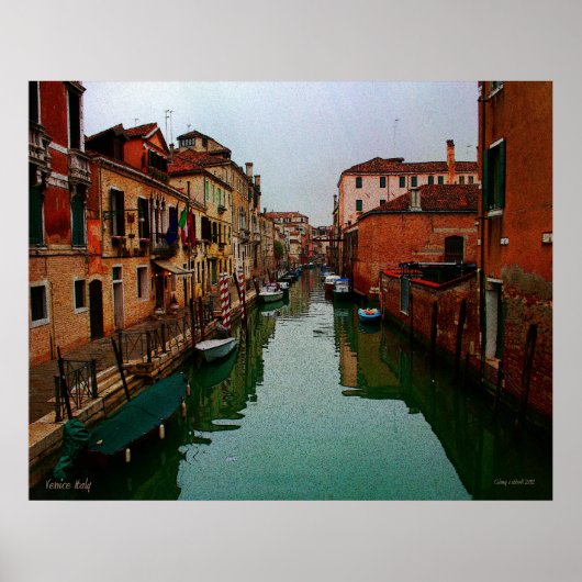 Poster Imprimer Canaux de Venise (Devant)