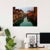 Poster Imprimer Canaux de Venise (Bureau à domicile)