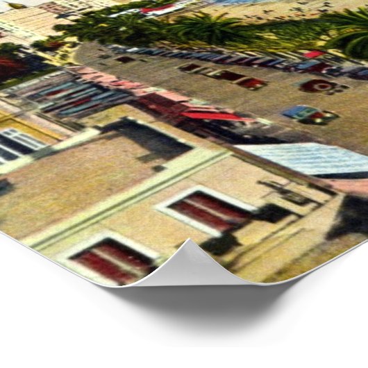 Poster Imprimer - Cannes, La Croisette (Coin)