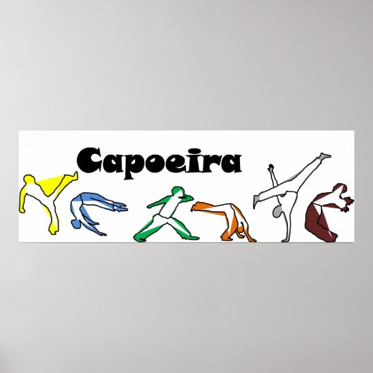 poster imprimer capoeira techniques ax (Devant)