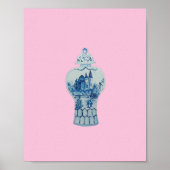 Poster Imprimer Castle Blue and White Ginger Jar Art (Devant)