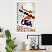 Poster Imprimer & Céramique Expo 1938 WPA (Bureau à domicile)