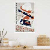 Poster Imprimer & Céramique Expo 1938 WPA (Cuisine)