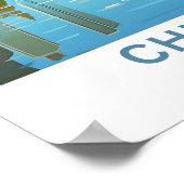 Poster Imprimer Chicago Illinois Travel (Coin)