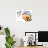 Poster Imprimer Chow Chow Puppe Art (Bureau à domicile)