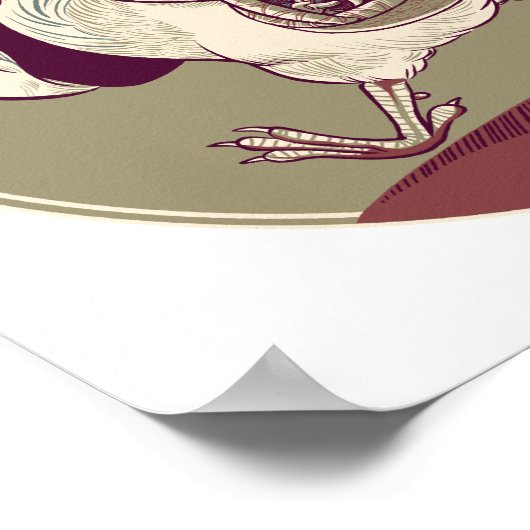 Poster Imprimer Coq au Vin (Coin)