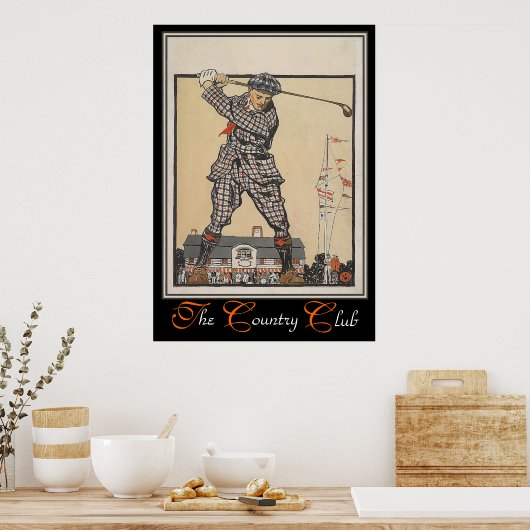 Poster Imprimer Country Club (Cuisine)