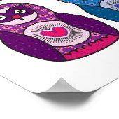 Poster Imprimer - Cute Rainbow Matryoshka Owl (Coin)