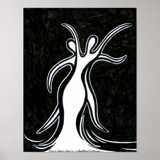 Poster Imprimer Dance Duo Art (Devant)