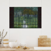 Poster Imprimer dans l'ancienne forêt (Cuisine)