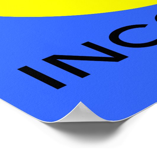 Poster IMPRIMER DE FACE INcognito (Coin)