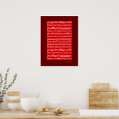 Poster imprimer des notes musicales pour les murs (Cuisine)