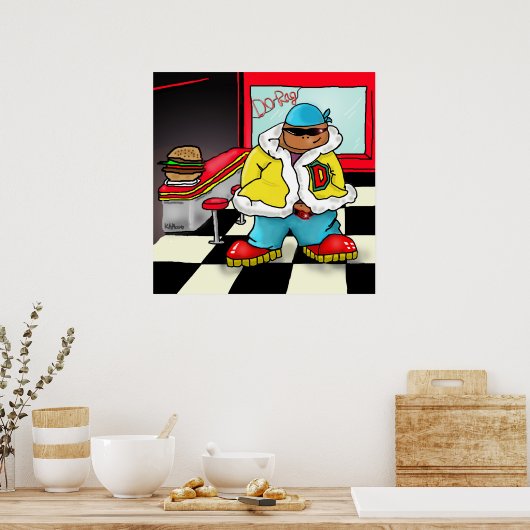 Poster Imprimer "Do-Rag" - par Kev Moore (Cuisine)