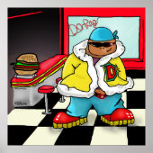 Poster Imprimer "Do-Rag" - par Kev Moore (Devant)