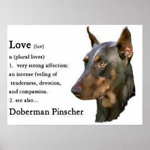 Poster Imprimer Doberman Pinscher Art