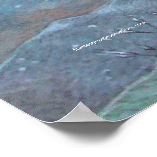 Poster IMPRIMER - Dragon de fée du Pegasus (Coin)