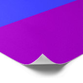 Poster Imprimer drapeau arc-en-ciel (Coin)