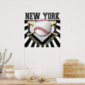 POSTER IMPRIMER DU BASEBALL DE NEW YORK (Cuisine)