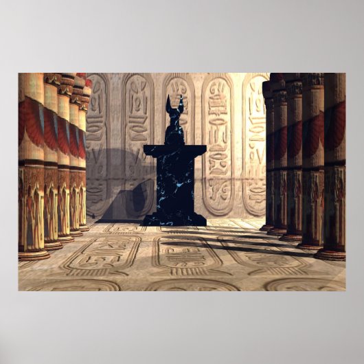 POSTER IMPRIMER DU TEMPLE ANUBIS (Devant)