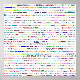 Poster Imprimer Emma Text Design II