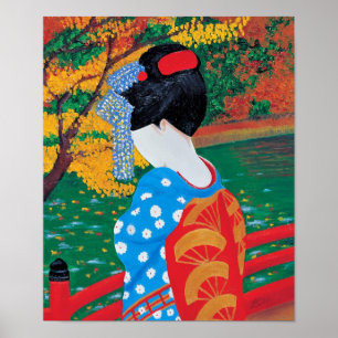 Poster Imprimer Geisha d'automne