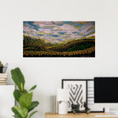 POSTER IMPRIMER GICLEE DES COLLINES DE PRINTEMPS (Bureau à domicile)