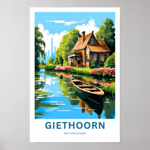 Poster Imprimer Giethoorn Pays-Bas Travel