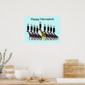 Poster Imprimer Giraffes Hannukah (Cuisine)