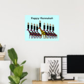 Poster Imprimer Giraffes Hannukah (Bureau à domicile)
