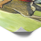 Poster Imprimer "Girl with Greyhound" (Coin)