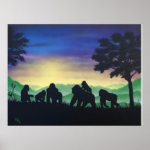 Imprimer Gorilla Art "Family"