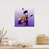 Poster Imprimer "Goth To A Flame" - par Kev Moore (Cuisine)