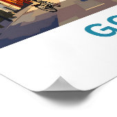 Poster Imprimer Gouda Pays-Bas Travel (Coin)