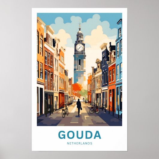 Poster Imprimer Gouda Pays-Bas Travel (Devant)