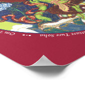 Poster IMPRIMER Green Tara - avec mantra (Coin)